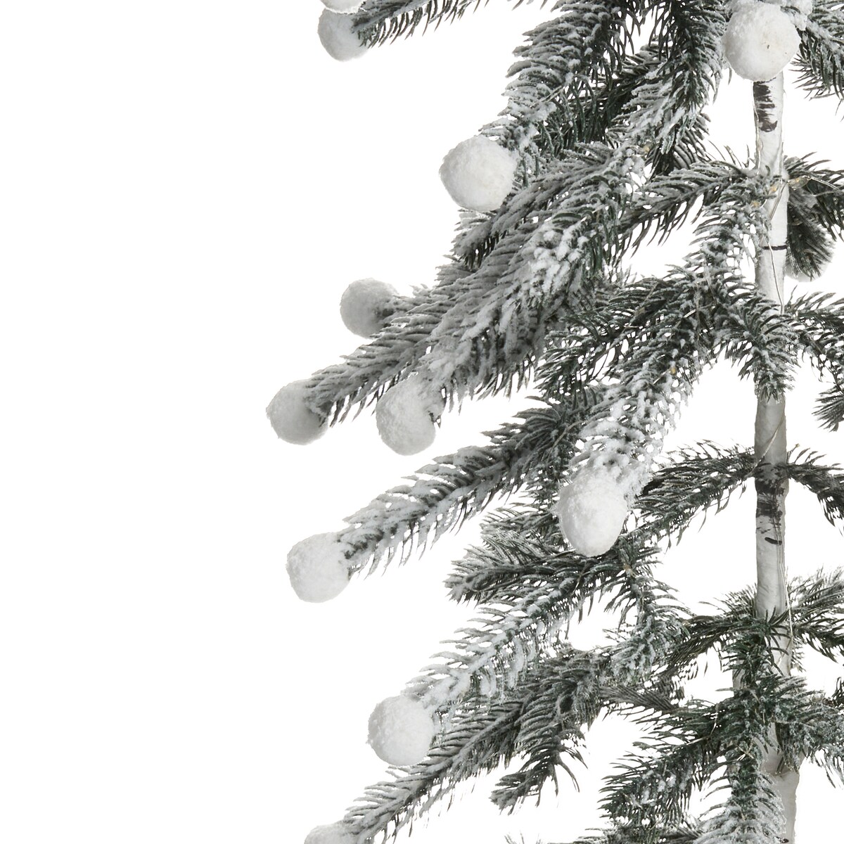 Dekoracja ogrodowa LED HASSLAN Choinka 125 cm Biały