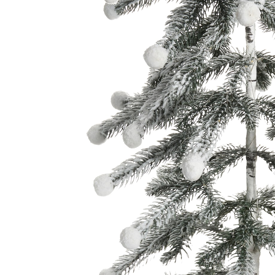 Dekoracja ogrodowa LED HASSLAN Choinka 125 cm Biały