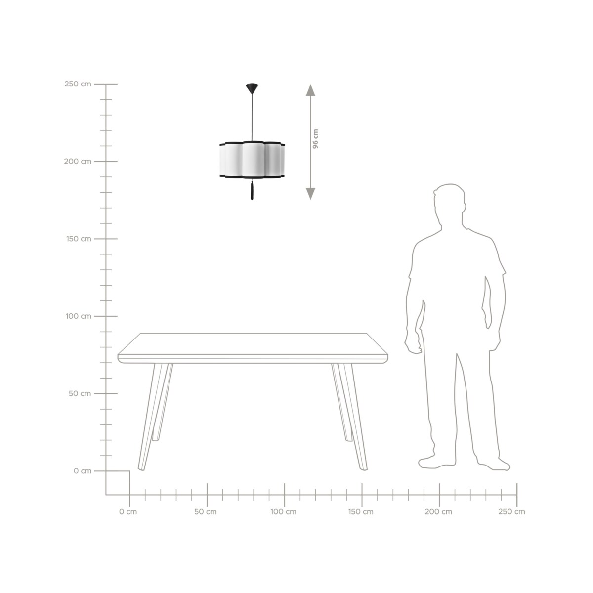 Lampa wisząca PALAMAR Materiał syntetyczny Biały