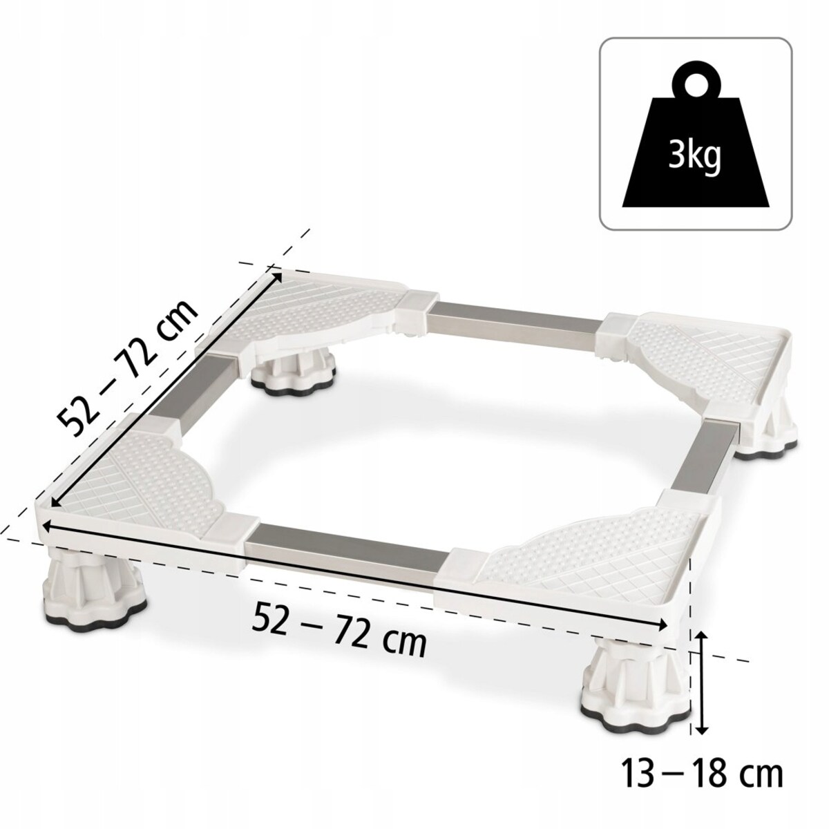 XAVAX Podstawa pod pralkę, suszarkę antypoślizgowa do 150kg