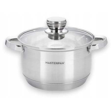 Komplet Zestaw Garnków Ze Stali Nierdzewnej Indukcja Gaz 8 El. Dno 7 Warstw