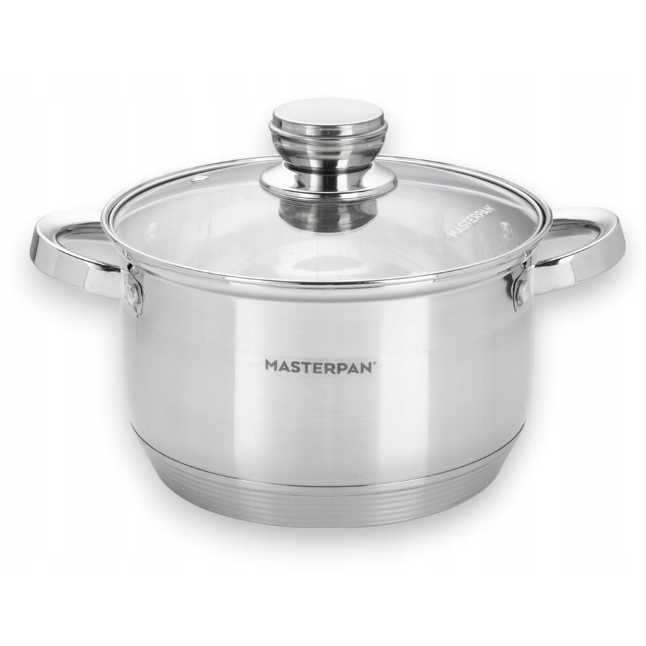 Komplet Zestaw Garnków Ze Stali Nierdzewnej Indukcja Gaz 8 El. Dno 7 Warstw