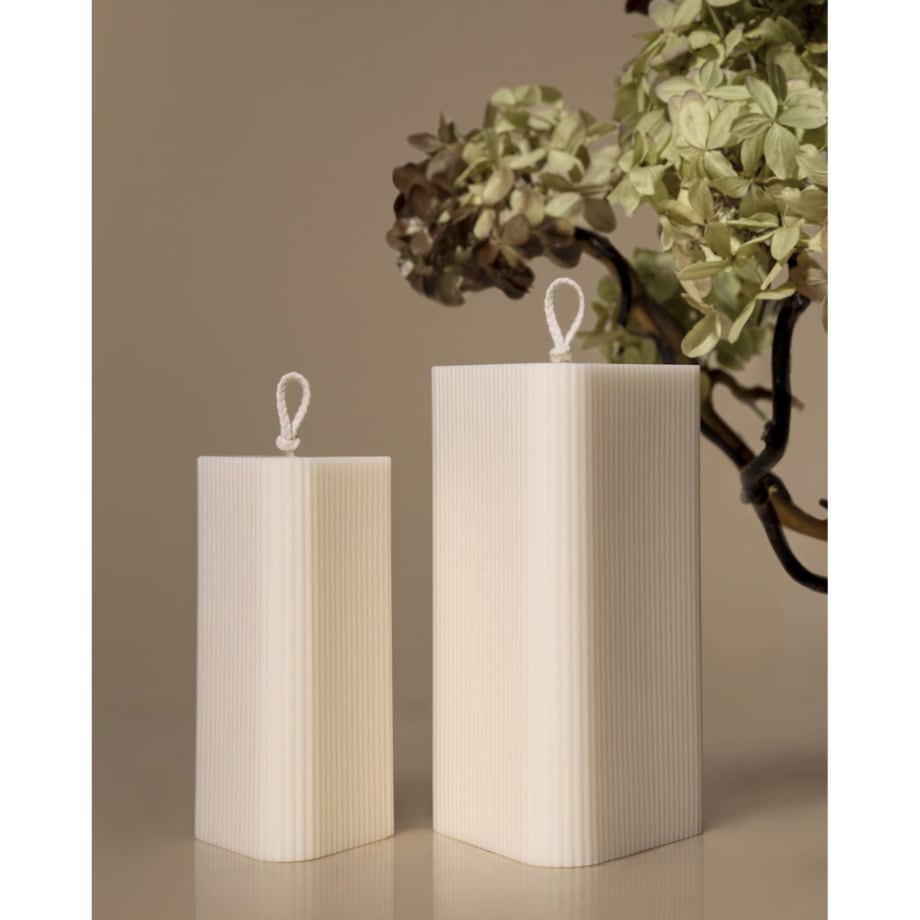 Zestaw świec sojowych ozdobnych – bezzapachowe świece dekoracyjne do wnętrz