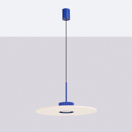 Lampa wisząca OVO 1 ultramaryna/beżowa filc Gx53