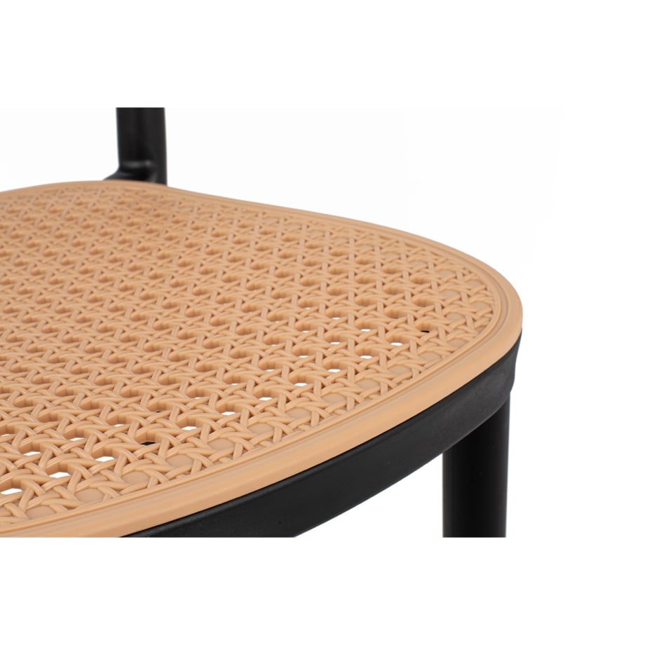 Krzesło Wicky KH010100232 z opcją sztaplowania czarne beżowe