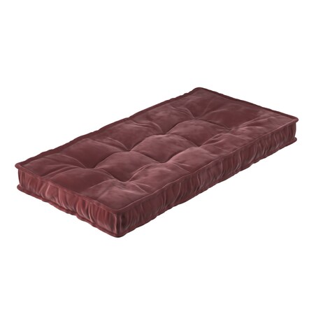Materac francuski, bordowy, 120x60x10cm, Posh Velvet