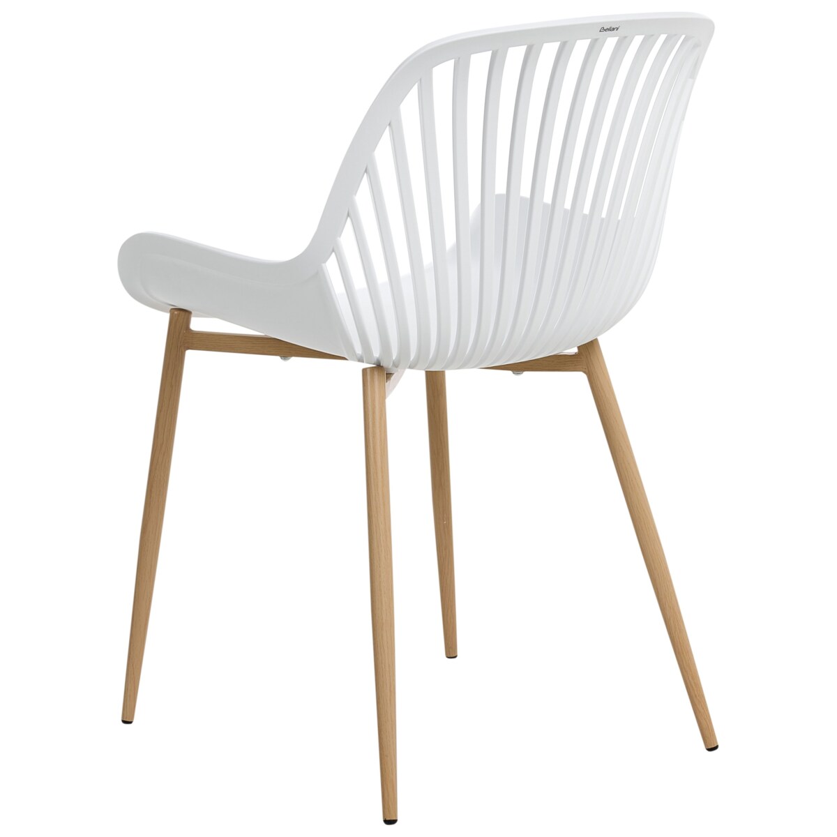 Zestaw 4 krzeseł do jadalni KLEVE Biały