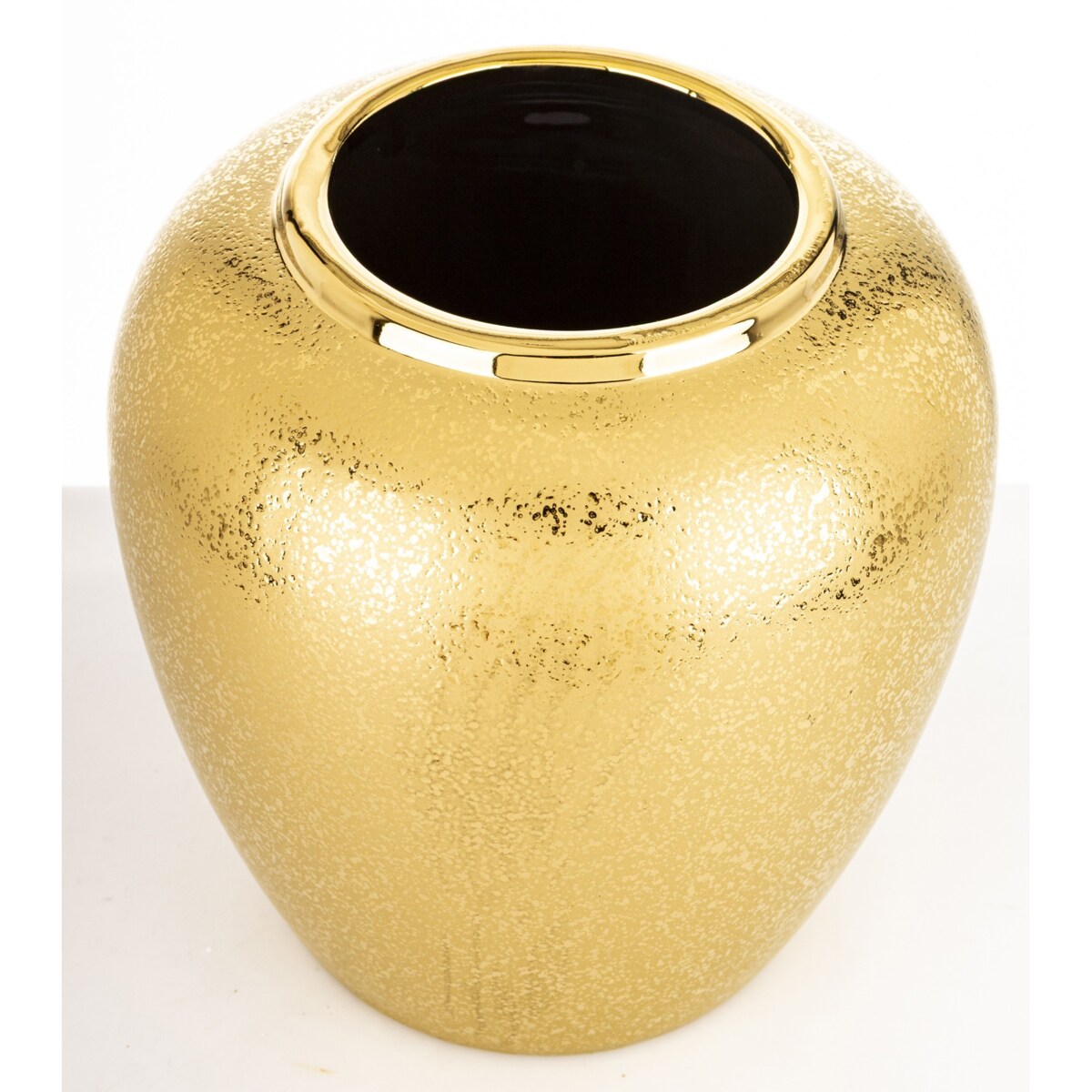 Wazon ceramiczny 21,5x20x20 cm MEEKE-2 złoty