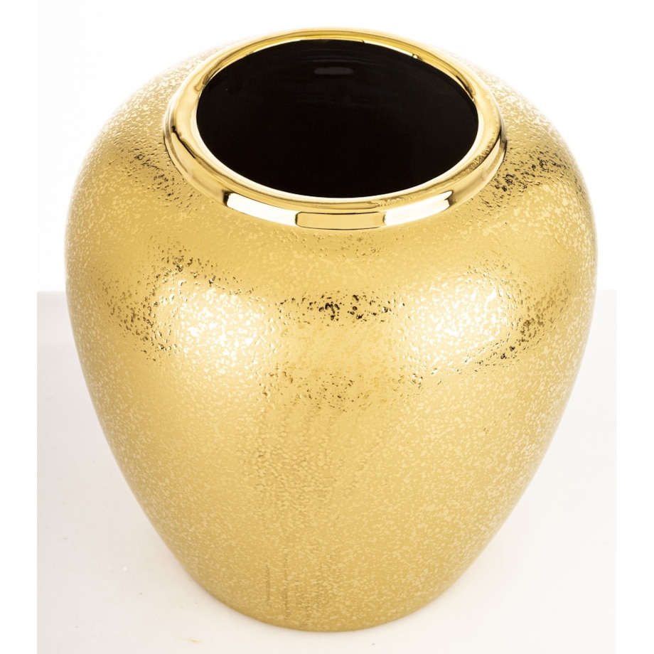 Wazon ceramiczny 21,5x20x20 cm MEEKE-2 złoty