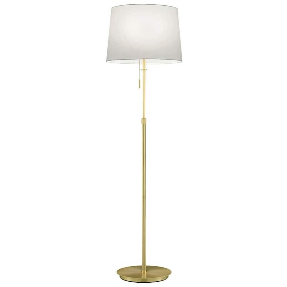 Podłogowa lampa sypialniana Lyon 409100308 złota biała