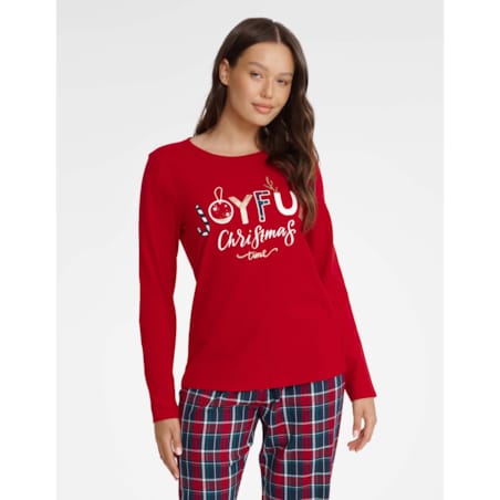 Piżama Glance 40938-33X Czerwona Czerwony, XL