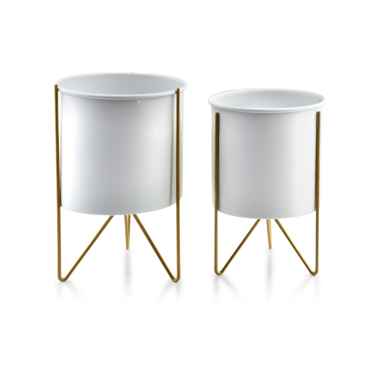 SWEN WHITE&GOLD Kpl. 2 osłonek18xh26cm/16xh23cm