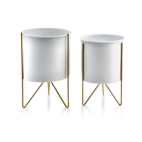 SWEN WHITE&GOLD Kpl. 2 osłonek18xh26cm/16xh23cm