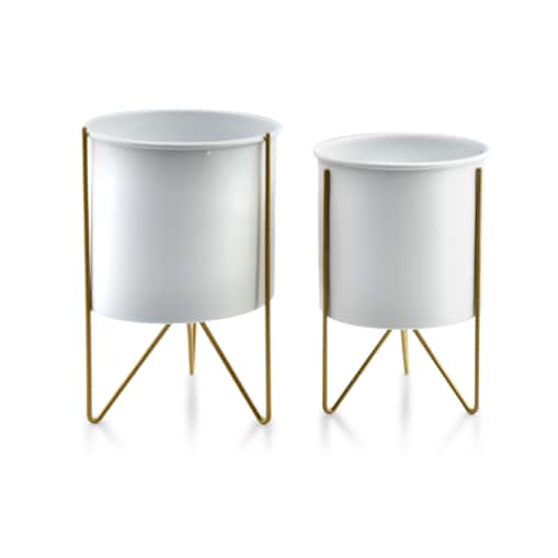 SWEN WHITE&GOLD Kpl. 2 osłonek18xh26cm/16xh23cm