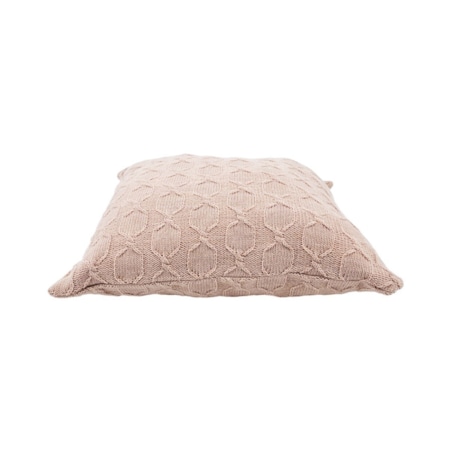 Poszewka na poduszkę z wełną z Alpaki 45x45 cm MODENA PUDROWY RÓŻ