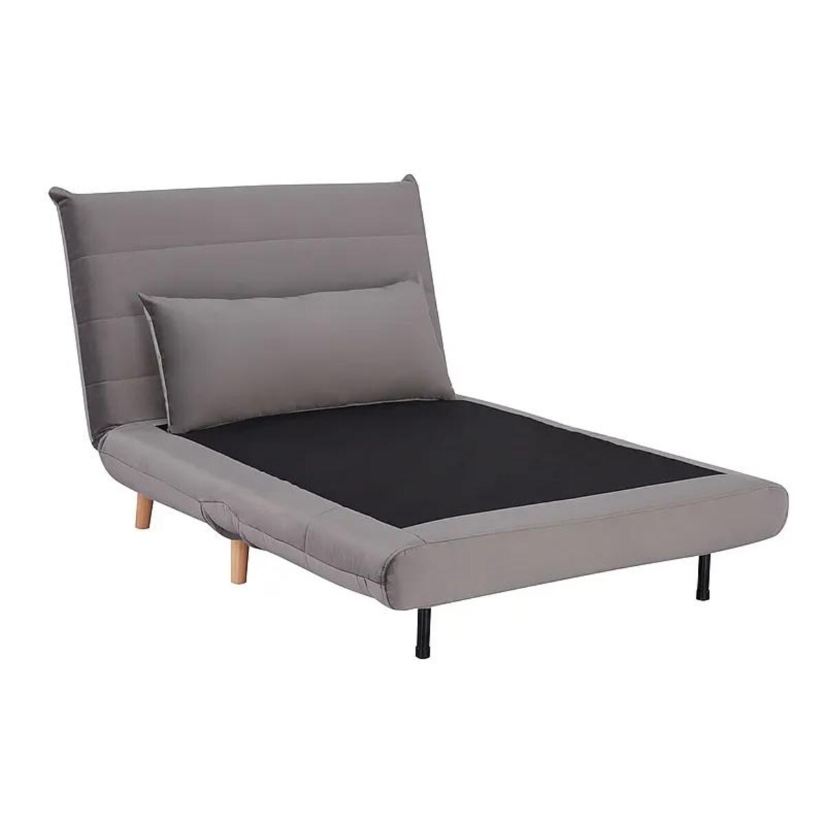 Fotel rozkładany SPIKE VELVET szary