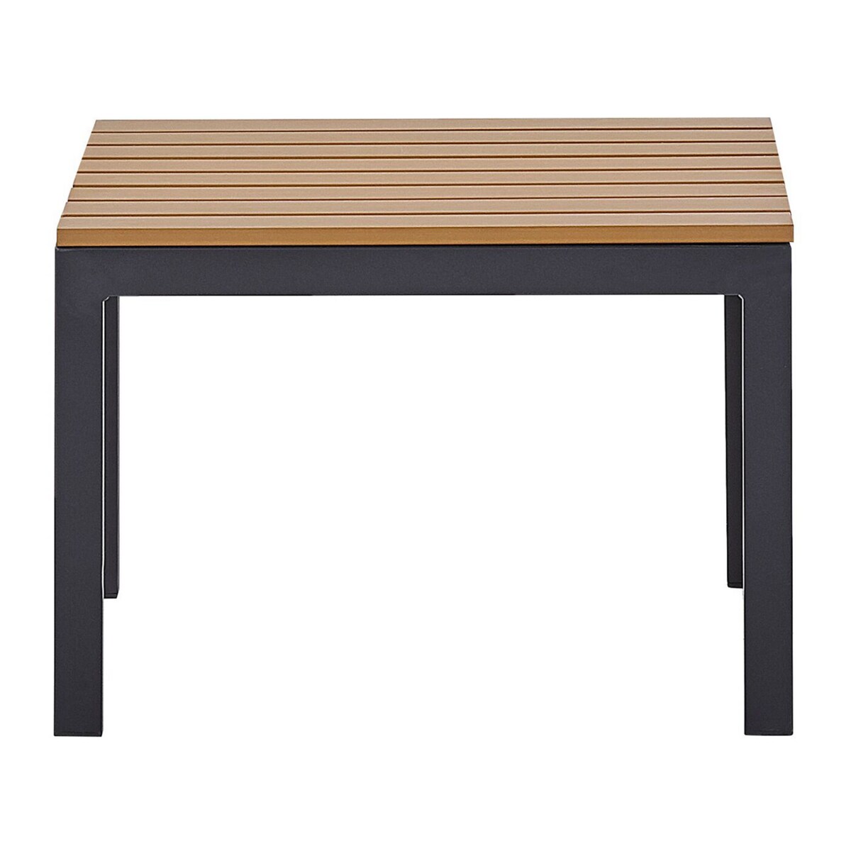 Zestaw ogrodowy modułowy 4-osobowy szary z jasnym drewnem PIENZA