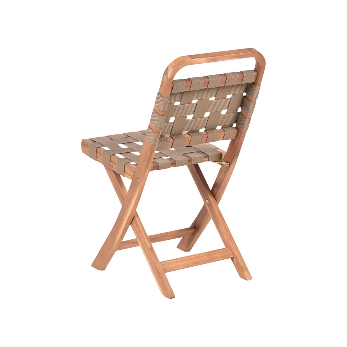 Zestaw mebli balkonowych Składane CALCIANO Certyfikowane drewno akacjowe Brązowy