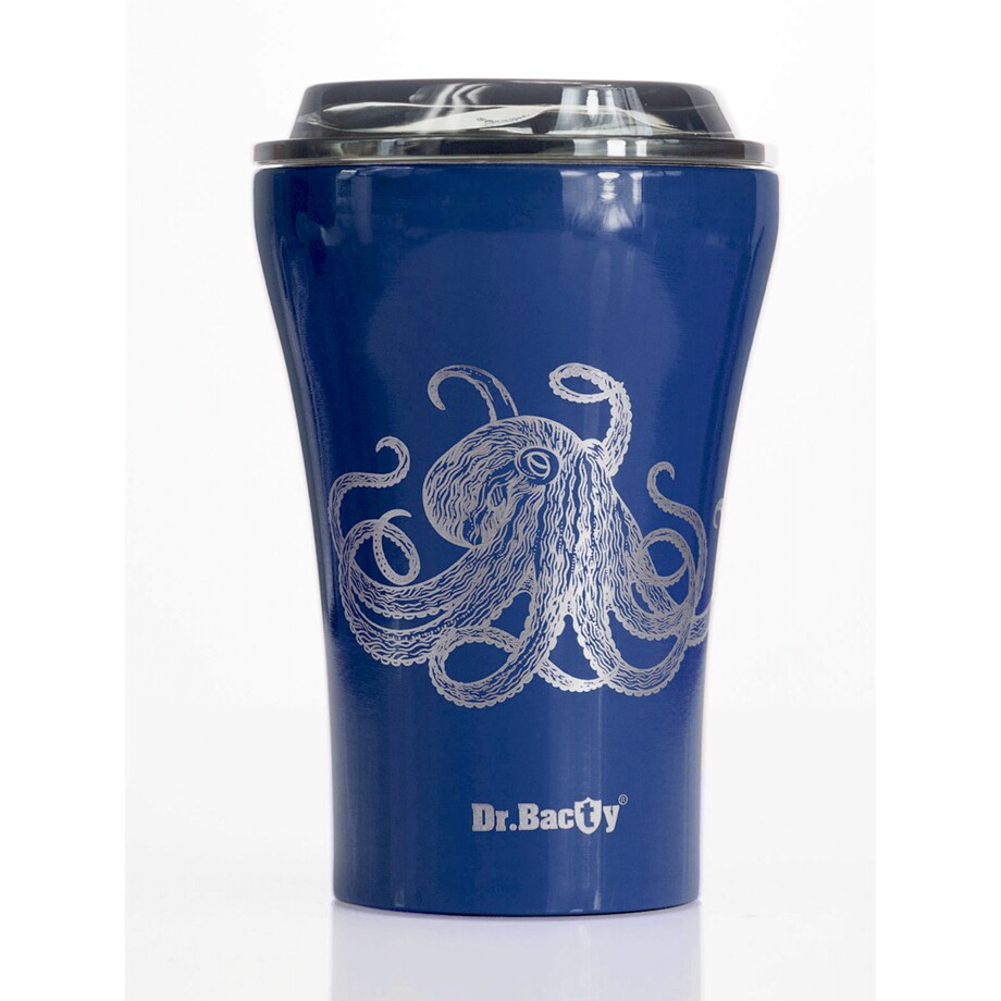 Kubek do kawy na wynos wielorazowy Dr.Bacty Apollo Dla nurków - granatowy