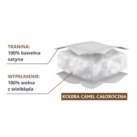 Kołdra całoroczna 155x200cm CAMEL | Senna Home