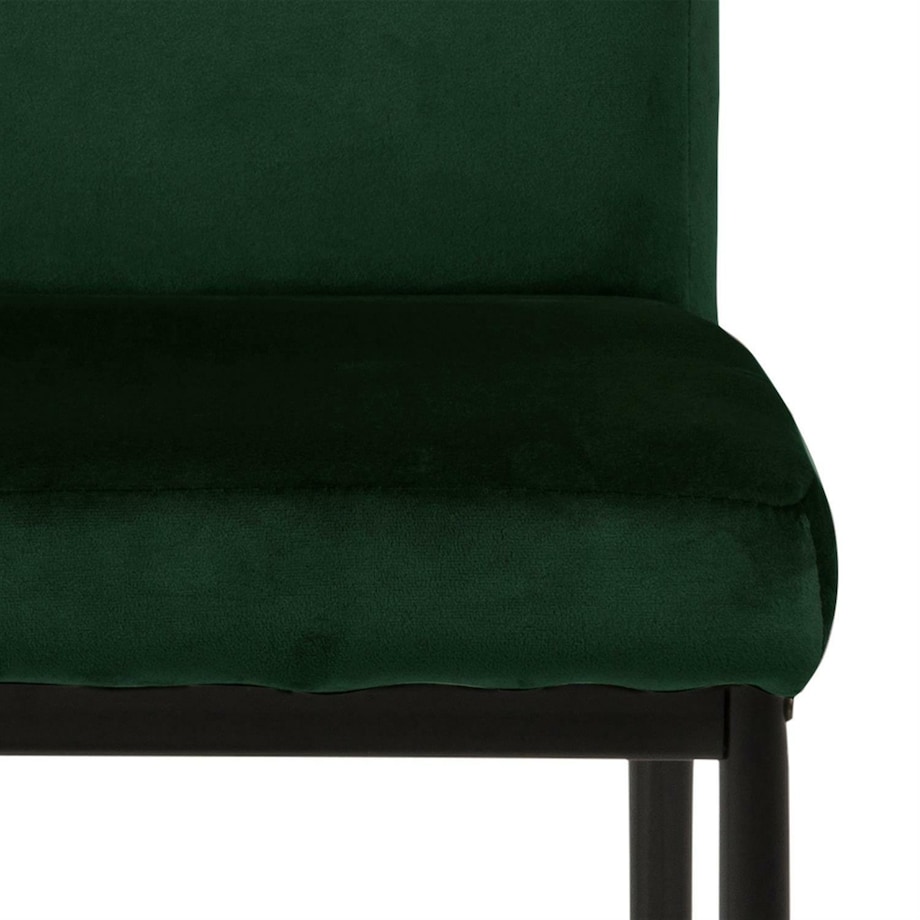 Krzesło Demi dark green tapicerowane
