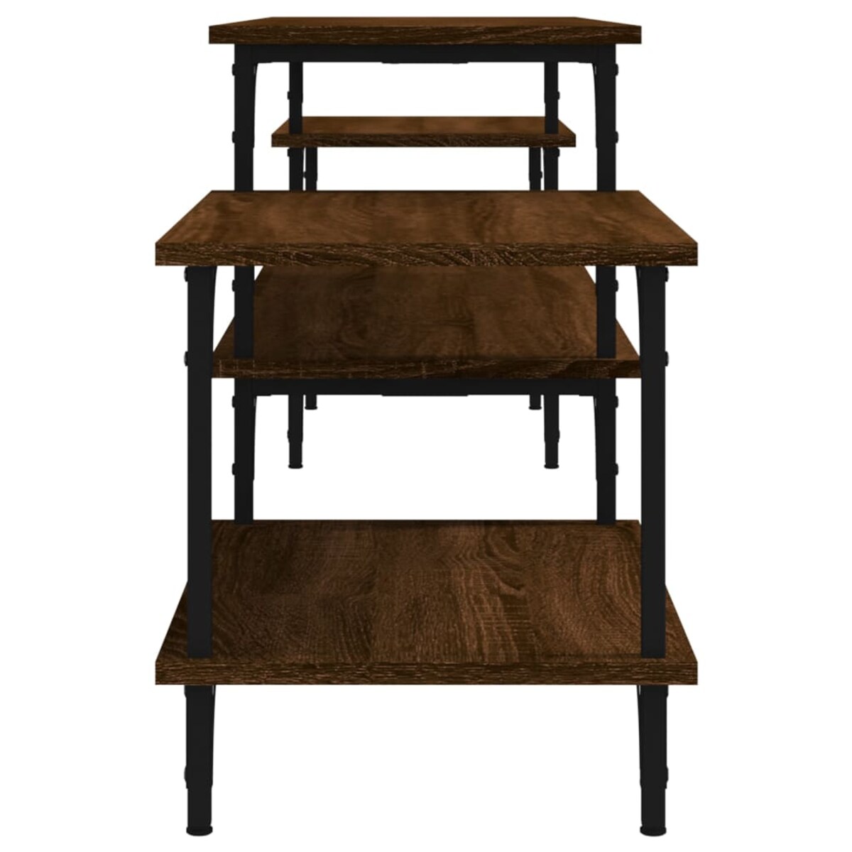 vidaXL Szafka pod TV, brązowy dąb, 197x35x52 cm