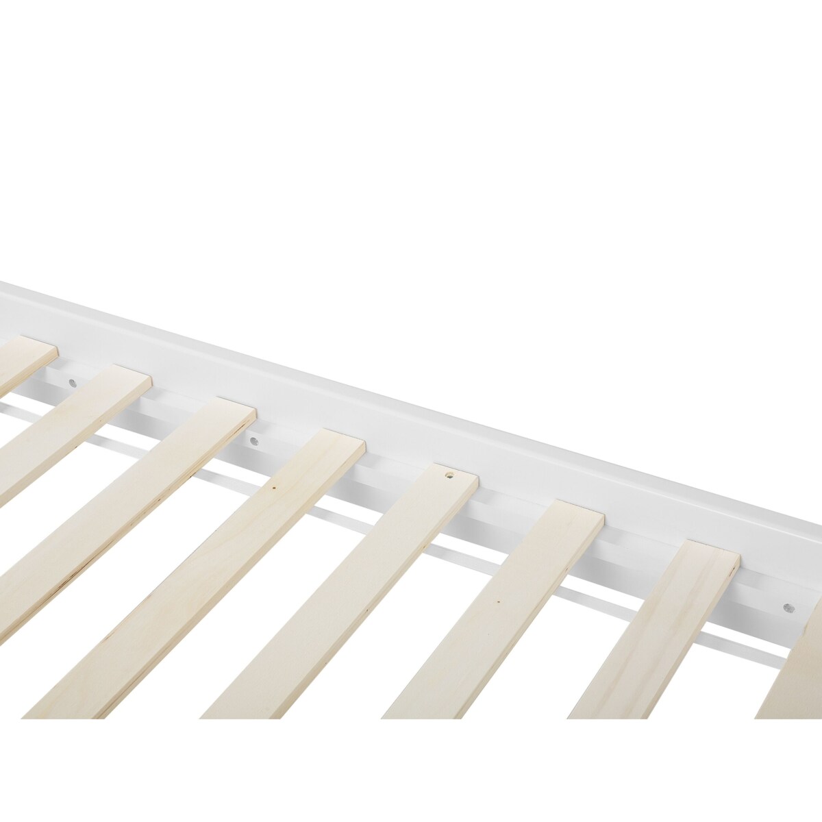 Łóżko drewniane 160 x 200 cm białe TANNAY