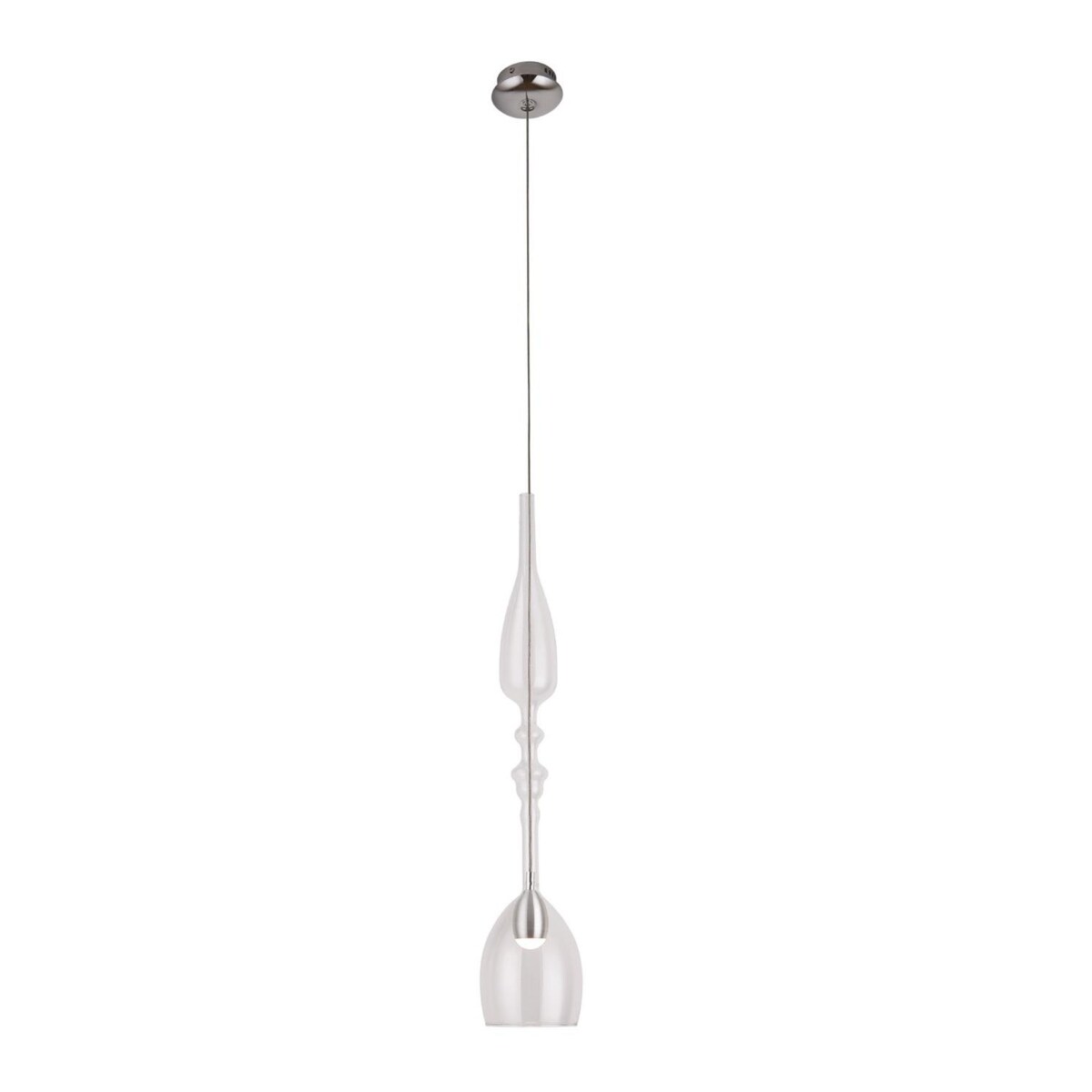 LAMPA wisząca MURANO C P0247 Maxlight szklana OPRAWA zwis LED 3W 3000K sopel przezroczysty