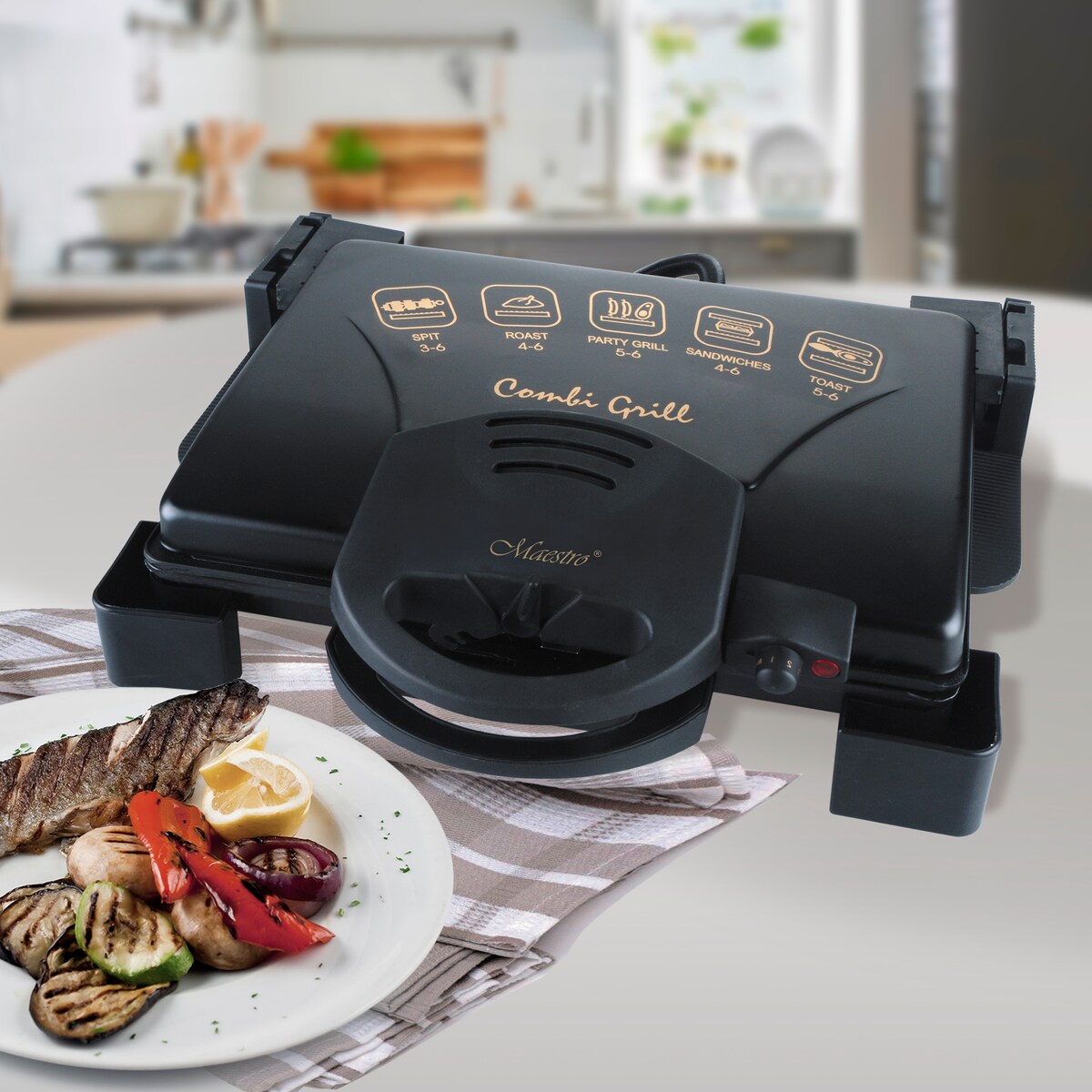 Grill elektryczny opiekacz 1900W MAESTRO