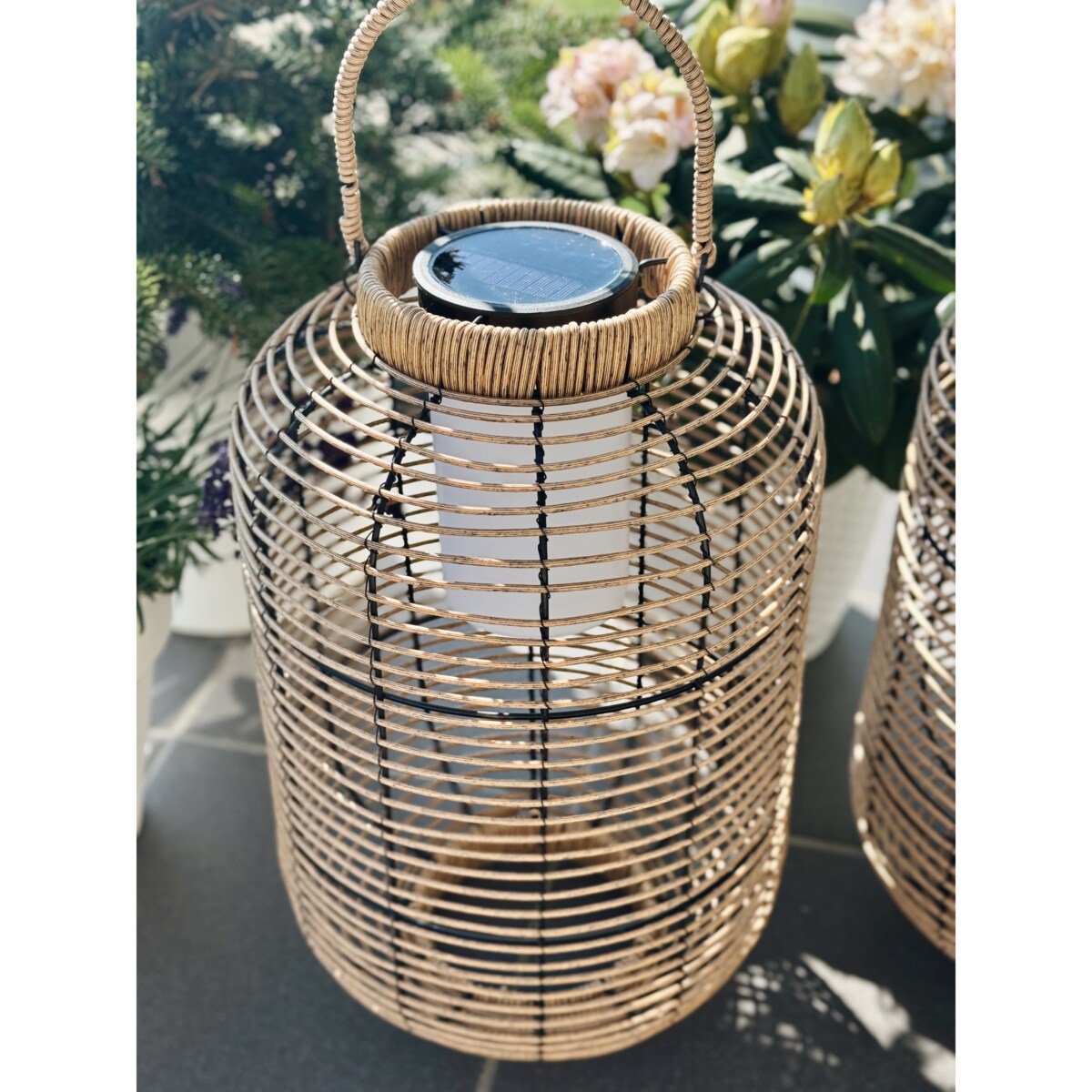 Lampa solarna LED 30 cm stojąca do ogrodu