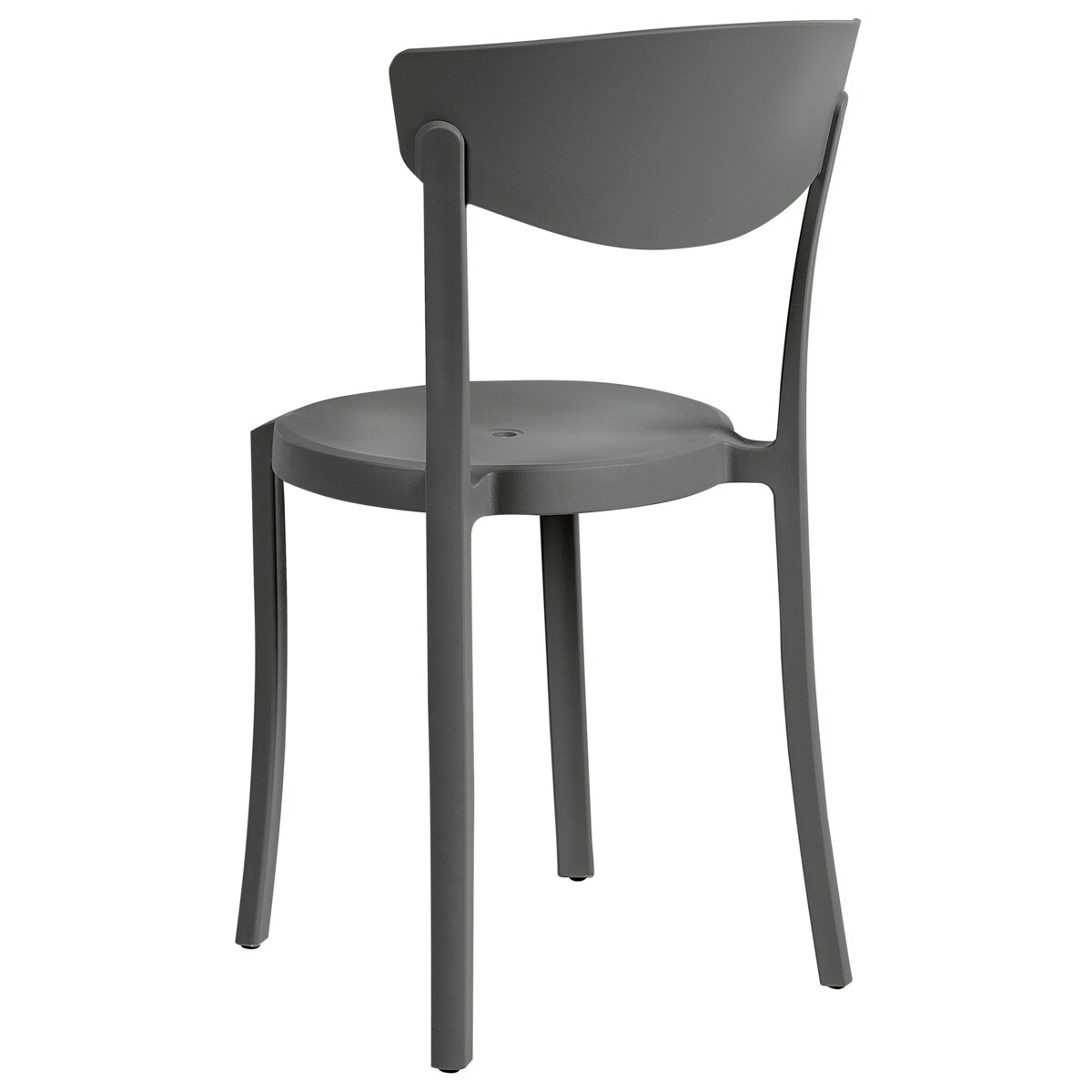 Zestaw 4 krzeseł do jadalni ciemnoszary VIESTE