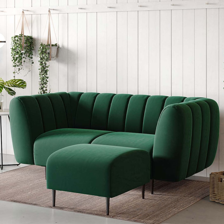 Shel Puf - ciemnozielony