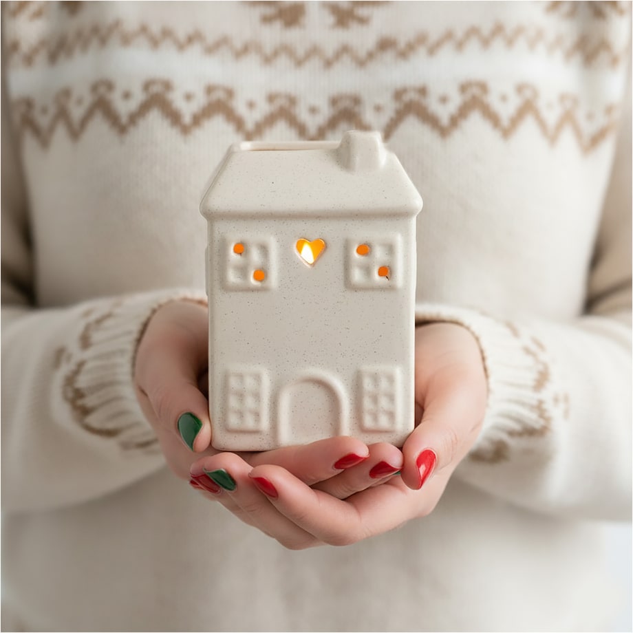 Kominek Zapachowy Na Wosk Olejowy Domek Dekoracja Świąteczna Z Woskiem