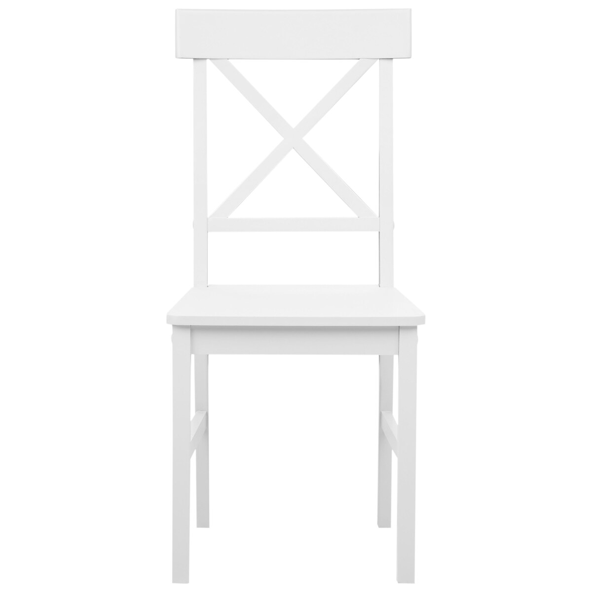 Zestaw 2 krzeseł do jadalni BARLEE Drewno Biały