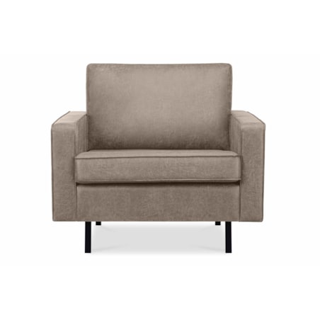 KONSIMO INVIA Fotel w stylu loftowym - kolor szary