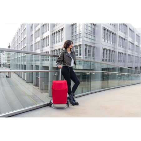 Wózek SHOPPING TROLLEY, red