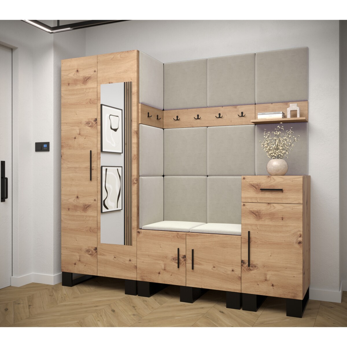 Garderoba do przedpokoju Abiks ARTIN 13 artisan+manila02