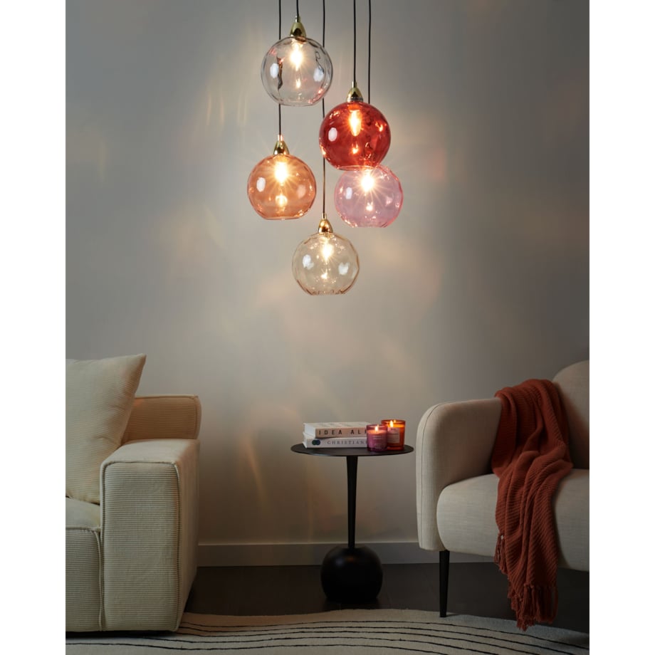 Lampa wisząca PABELLON Szkło Czerwony