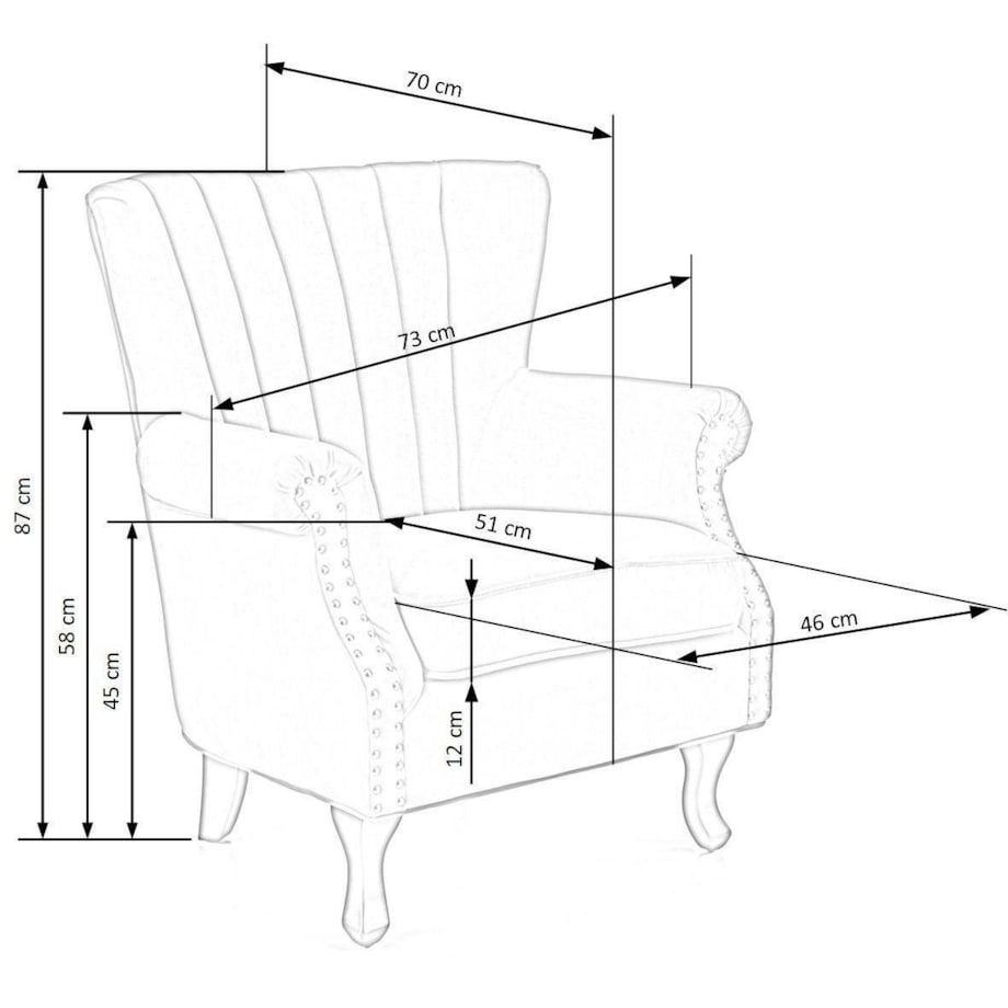 FOTEL WYPOCZYNKOWY Vader zielony KLASYCZNY aksamitny
