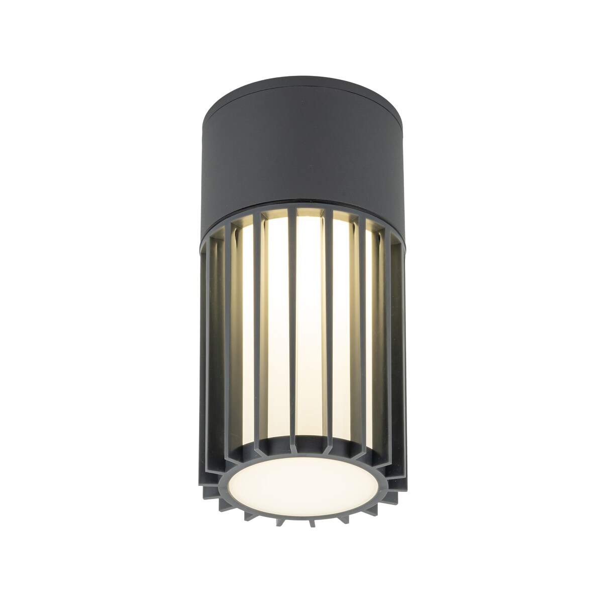 Oprawa natynkowa zewnętrzna TK Lighting RIBO GRAY IP54 E27 szaro-biała 11508 aluminiowa na taras i elewację