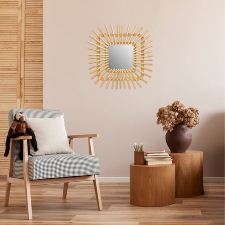 LUSTRO ŚCIENNE BOHO 45CM QDJ071