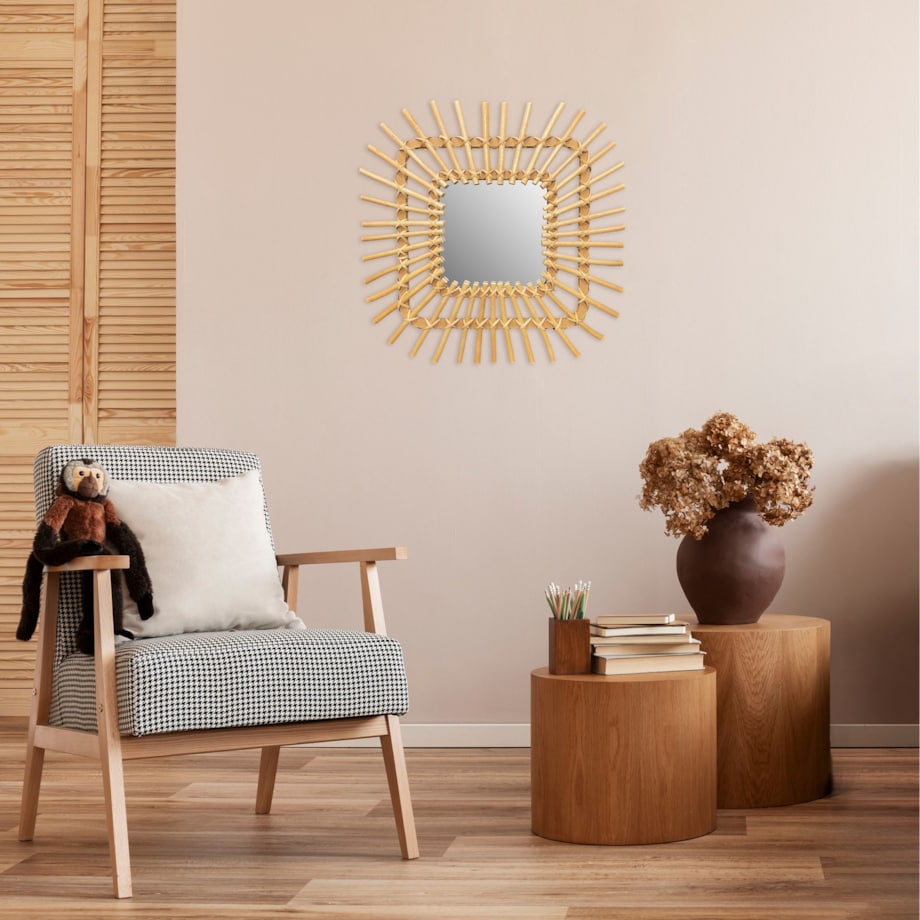 LUSTRO ŚCIENNE BOHO 45CM QDJ071