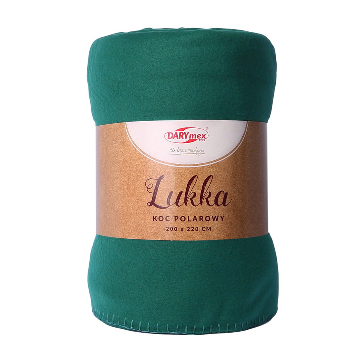 Koc polarowy 150x200 Lukka kolor butelkowa zieleń