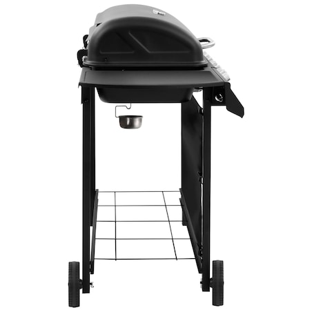 vidaXL Grill gazowy z 6 palnikami, czarny