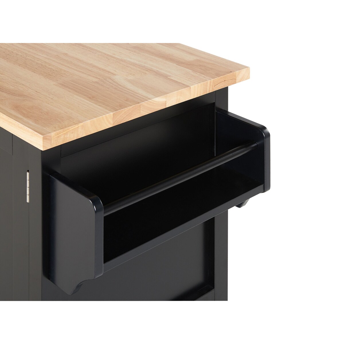 Wózek kuchenny dwudrzwiowy czarny MELE