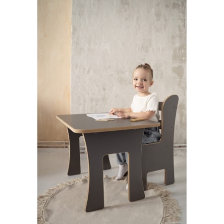 Stolik + Krzesełko - szare