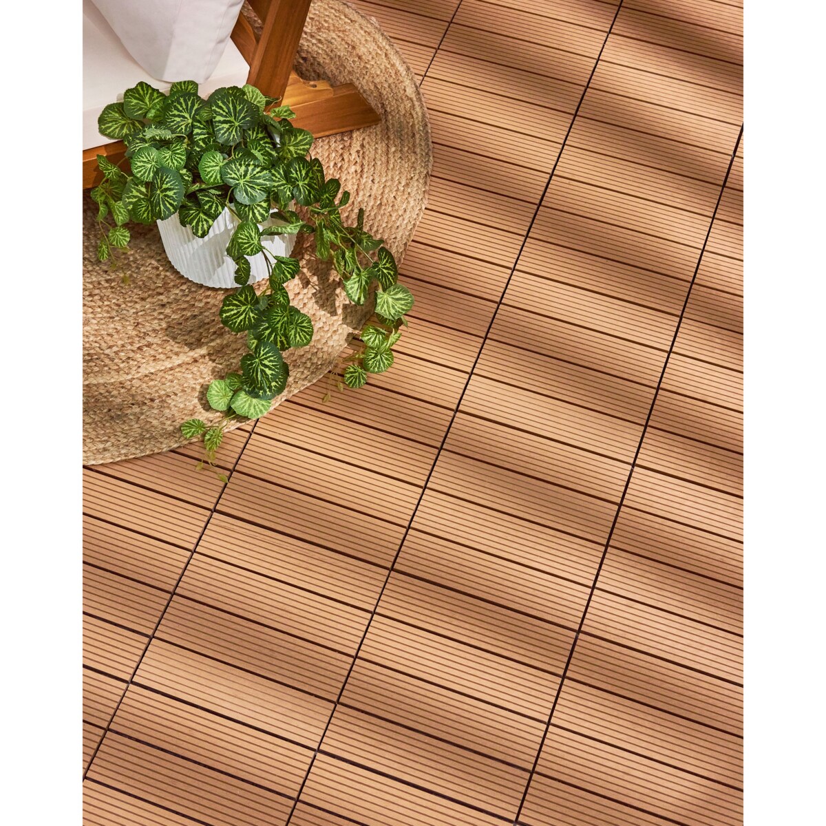 Płytki tarasowe ATELETA Kompozyt WPC Jasnobrązowy