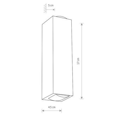 Lampa ścienna 9112 LENS LED Czarny Nowodvorski