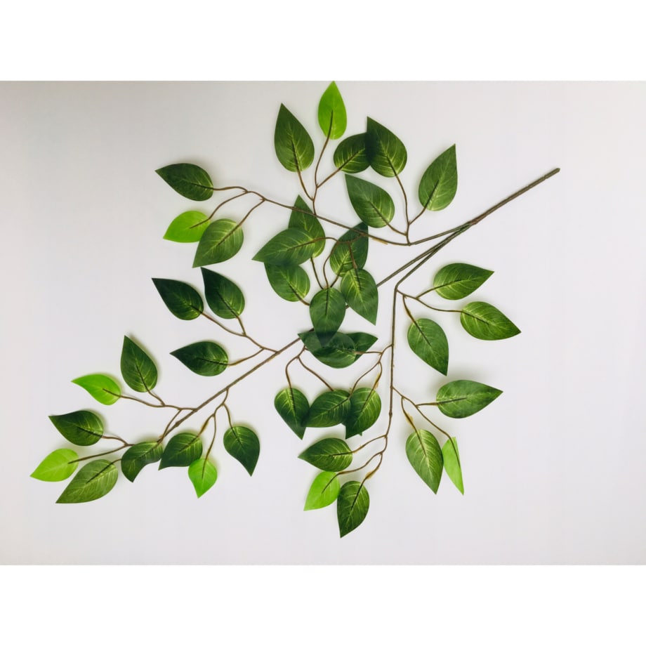 GAŁĄZKA FIKUS do stroiki bukiety dodatek LIŚĆ GUMOWANE DROBNE listki święta