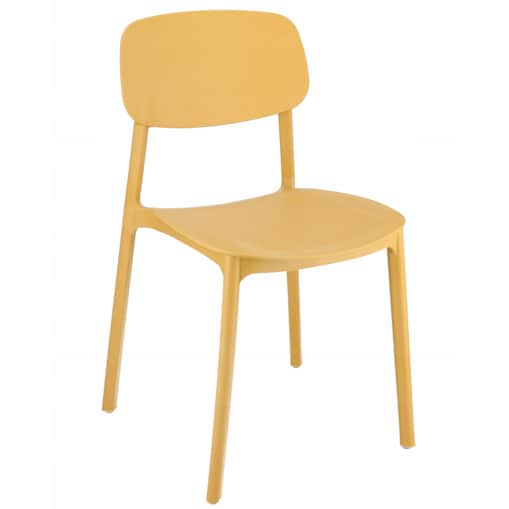 Krzesło wygodne LARA musztardowe